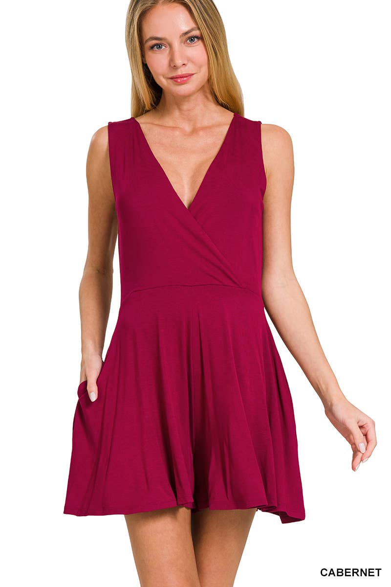 Casual V-Neck Romper