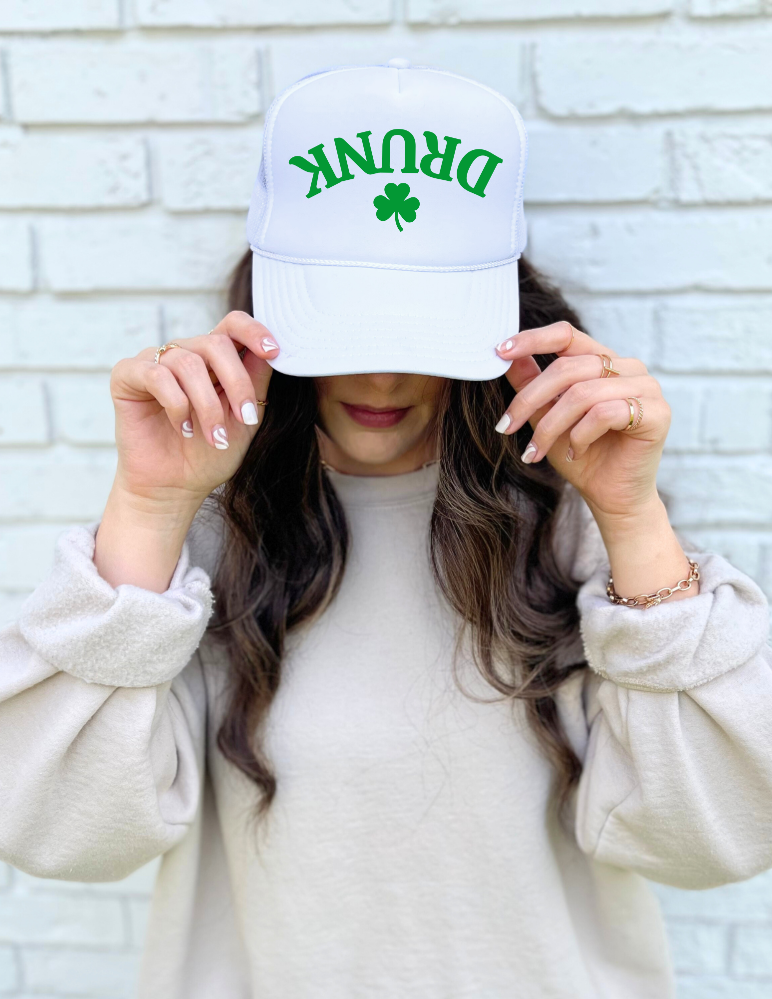 Drunk Shamrock Trucker Hat