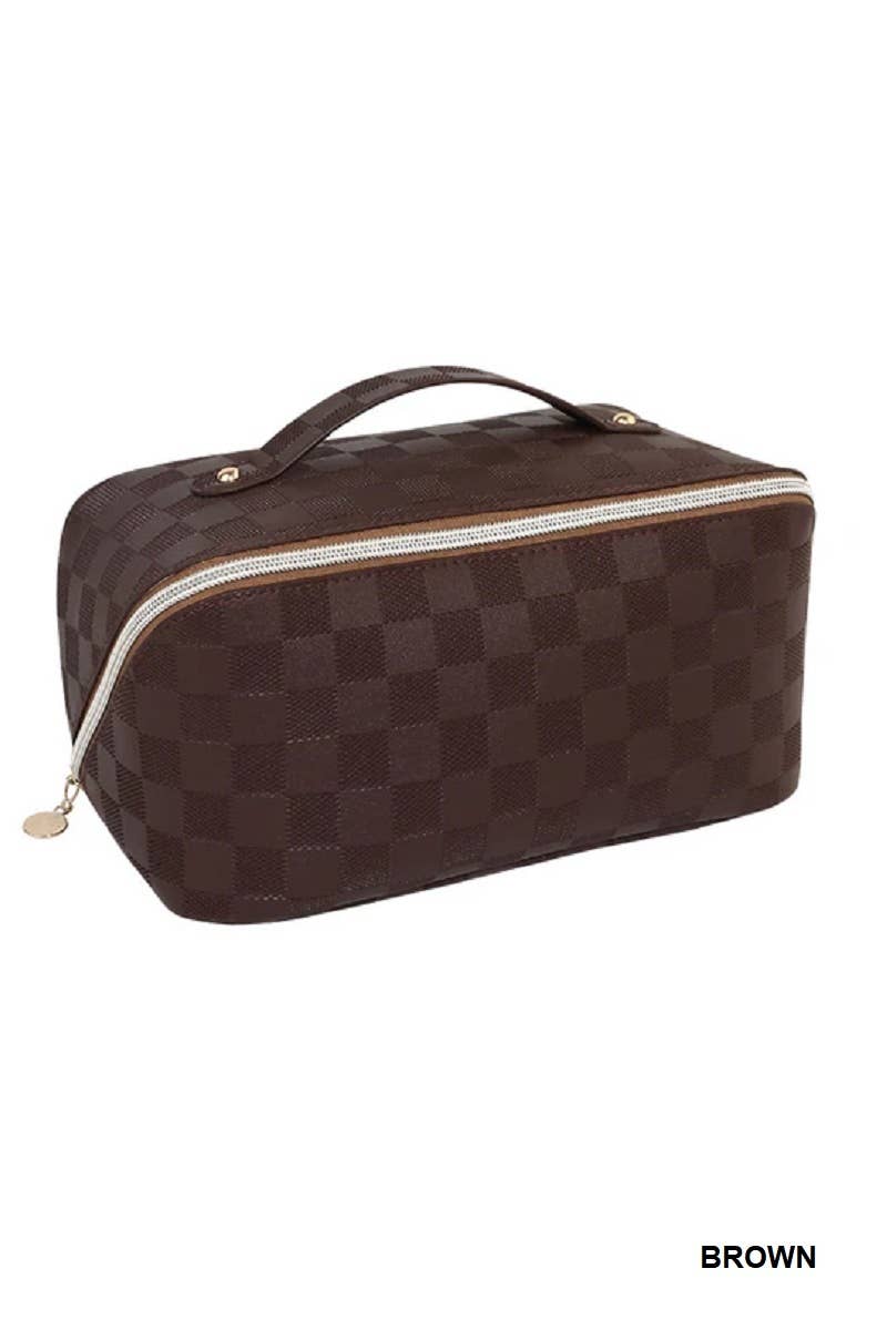 VEGAN LEATHER MAKEUP BAG