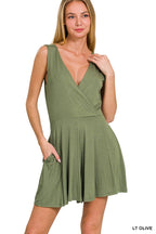 Casual V-Neck Romper