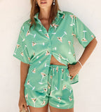 Martini Glass Print Summer Lounge Set