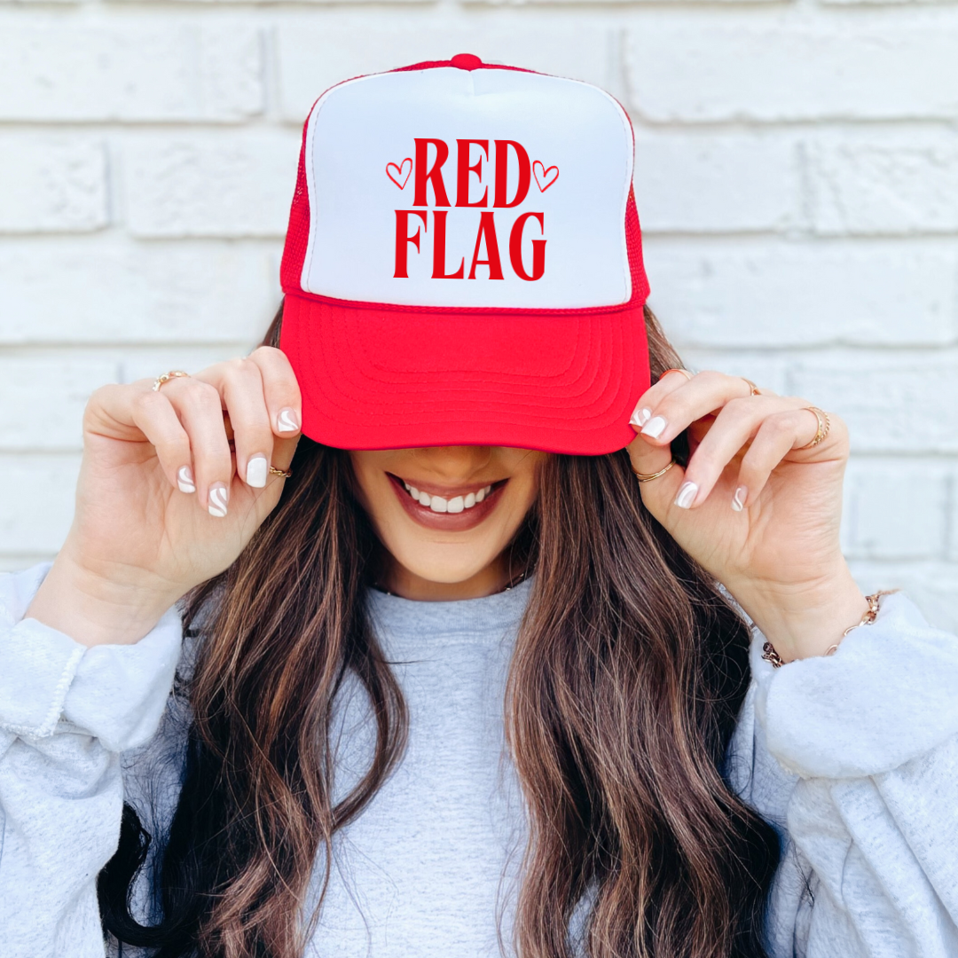 Red Flag Trucker Hat