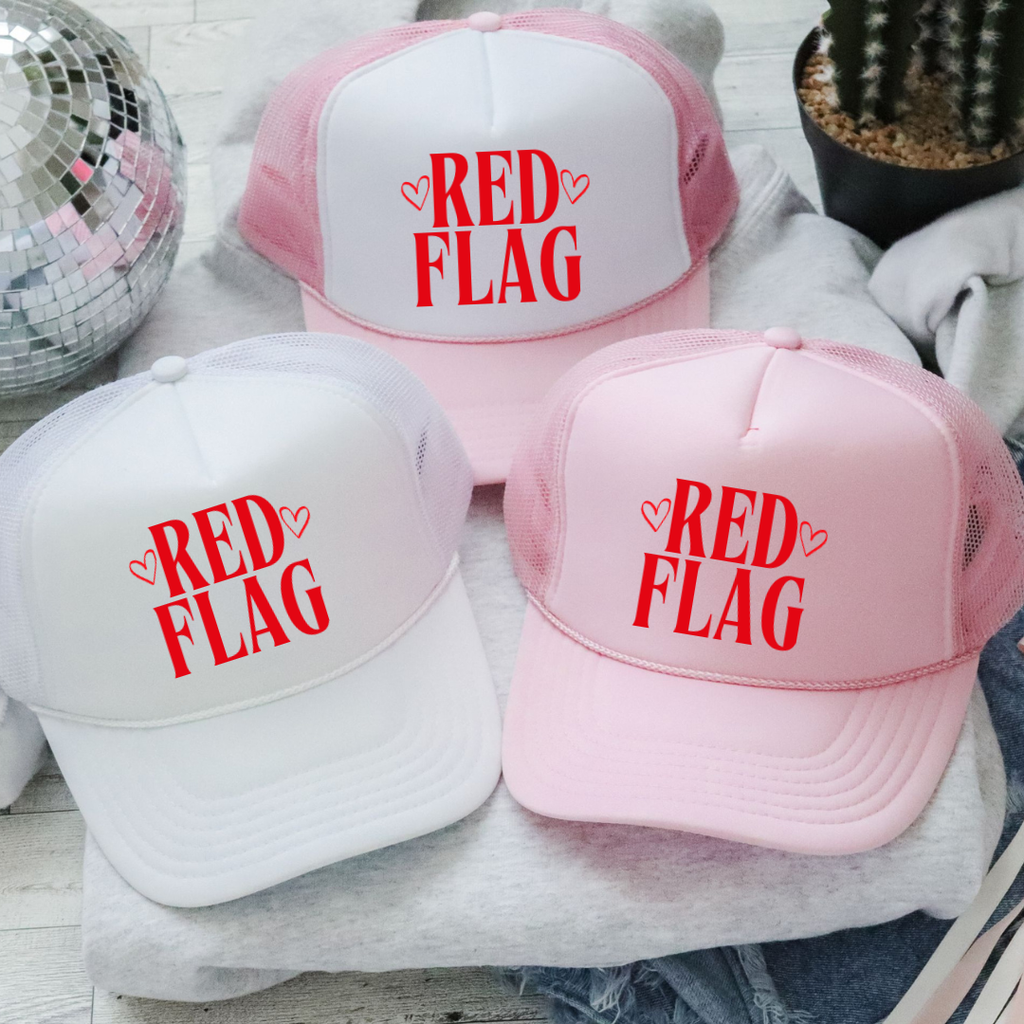 Red Flag Trucker Hat