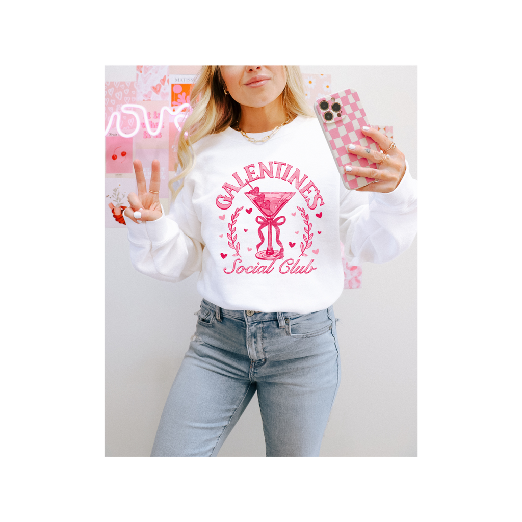 Galentines Social Club Crewneck Sweatshirt