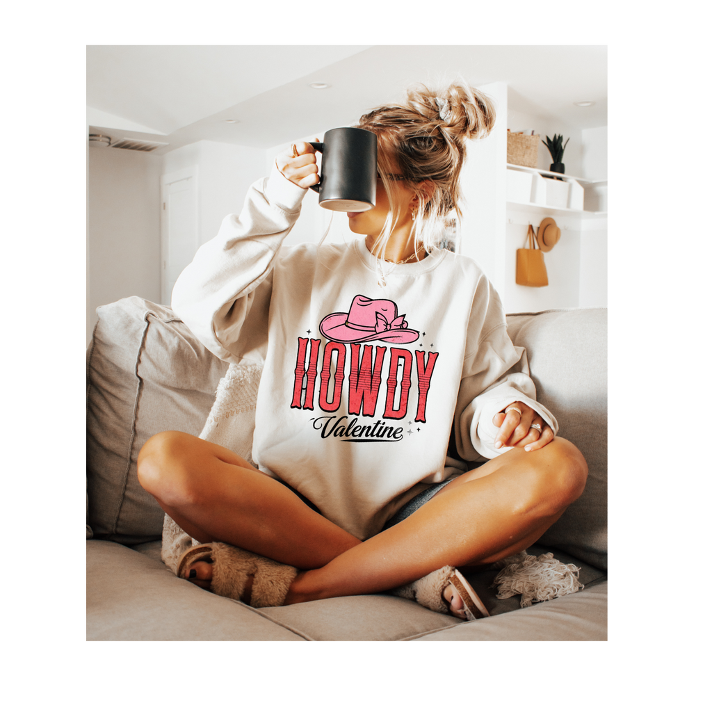 Howdy Valentine Crewneck Sweatshirt