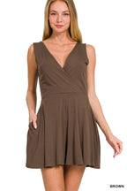 Casual V-Neck Romper