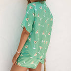 Martini Glass Print Summer Lounge Set