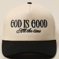 God Is Good All The Time Embroidery Trucker Hat