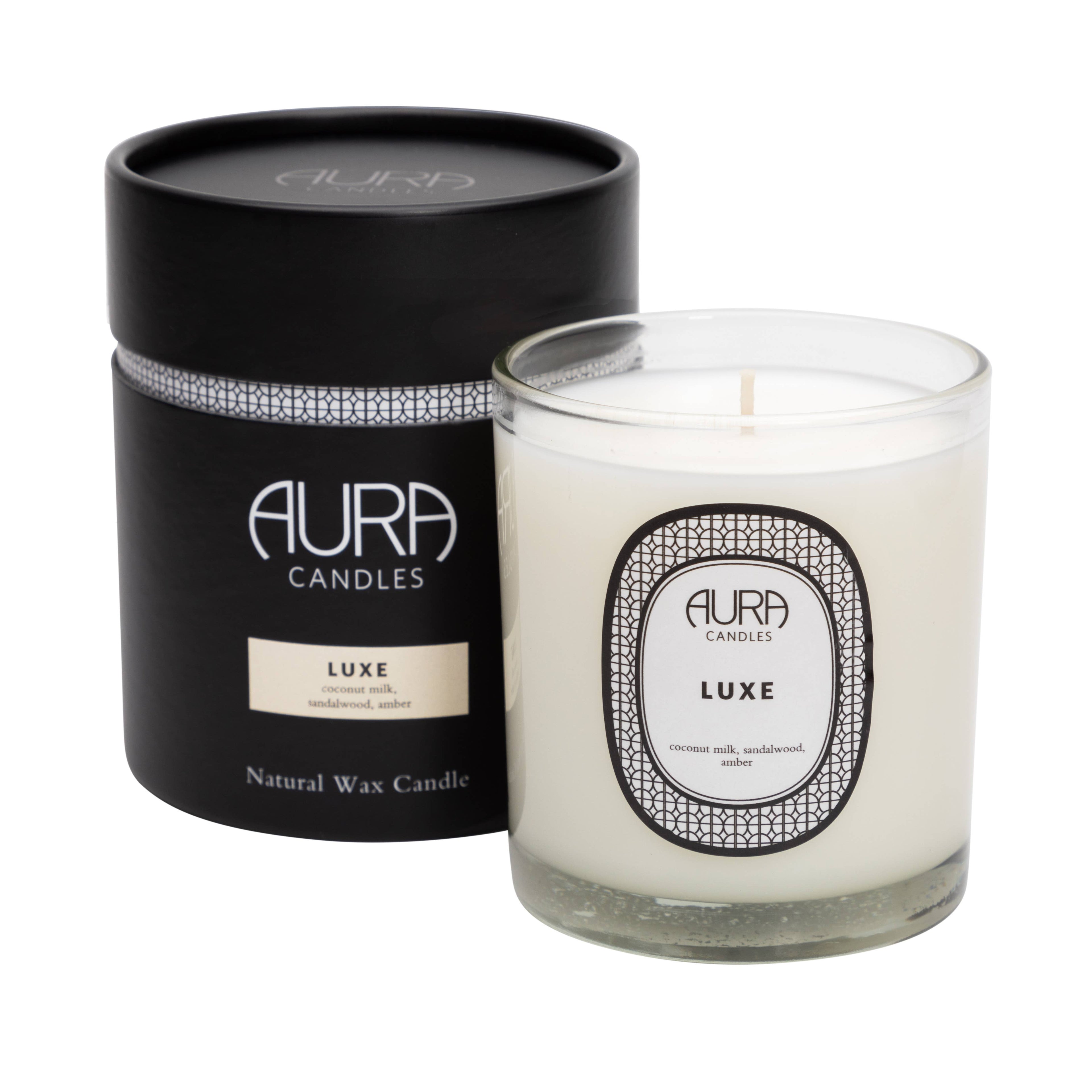 Coconut Milk and Sandalwood 8.5 ounce Candle - LUXE