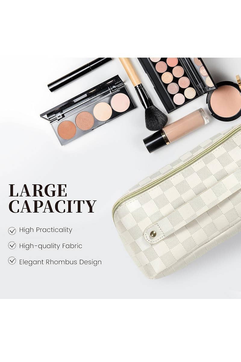 VEGAN LEATHER MAKEUP BAG