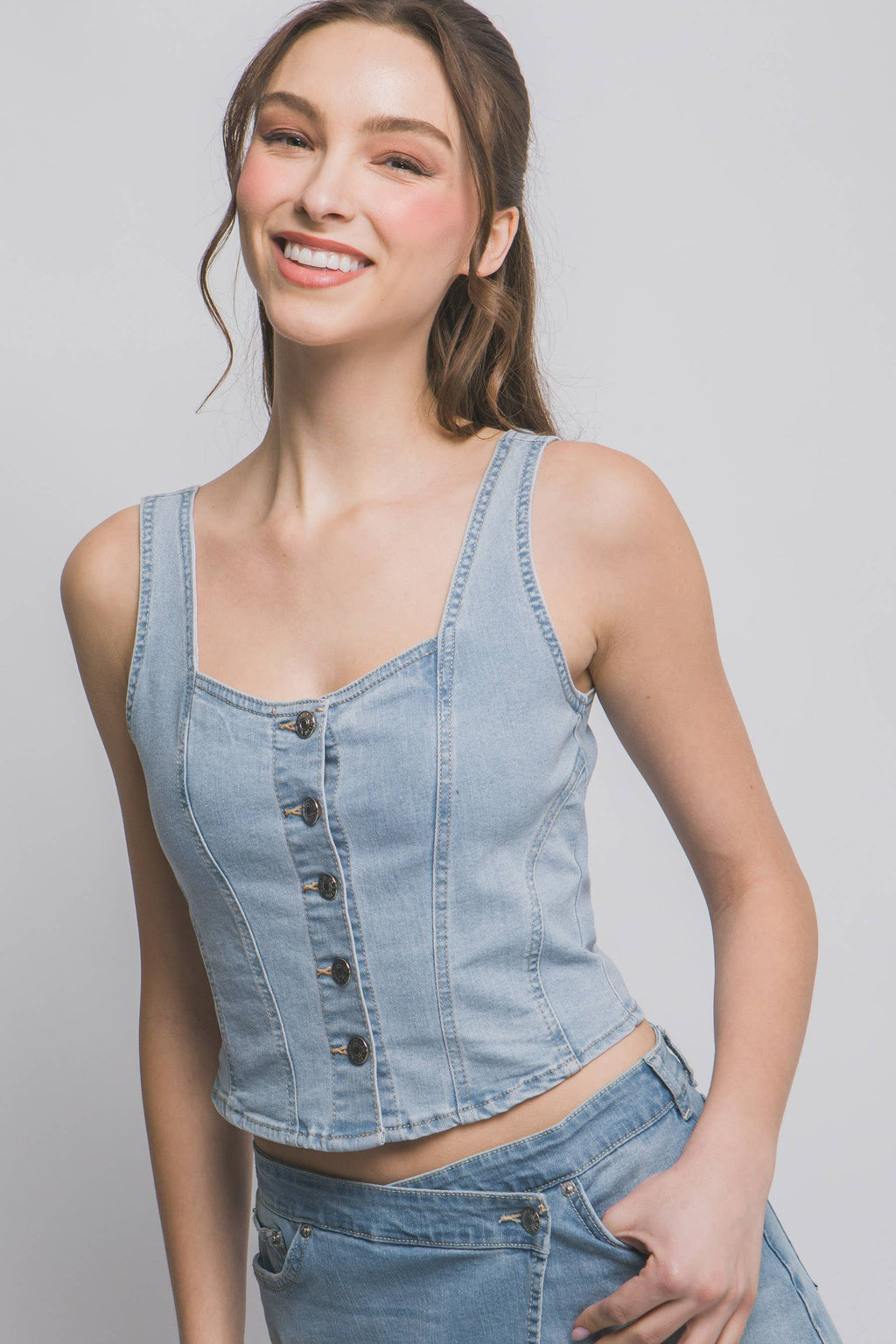 Denim Tank Top