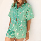 Martini Glass Print Summer Lounge Set