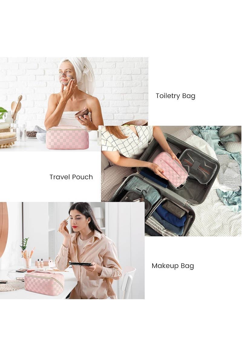 VEGAN LEATHER MAKEUP BAG