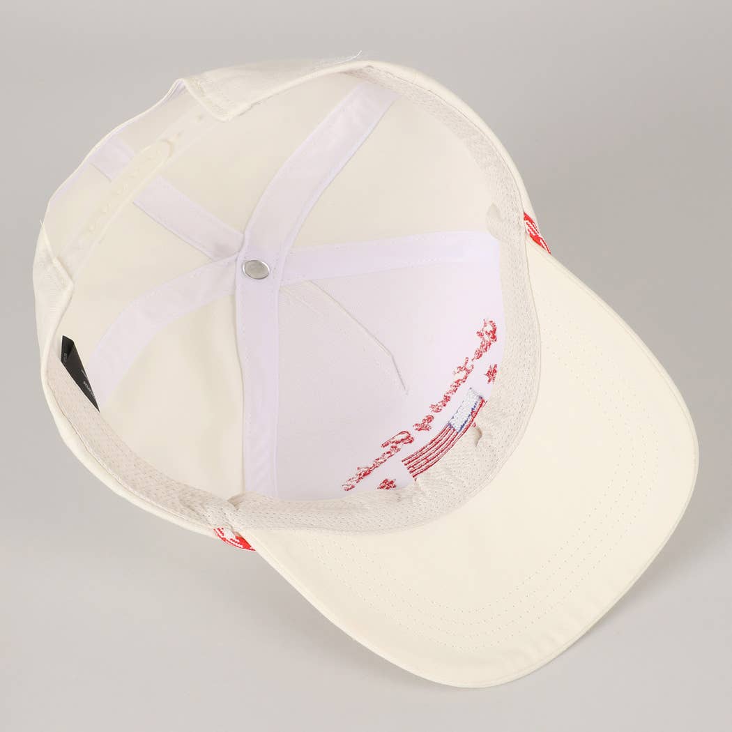 The Land of Freedom Flag Embroidered Trucker Hat